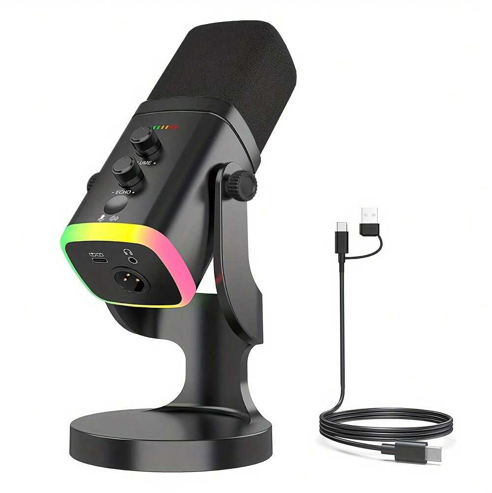 Pc Gaming Youtube - Microfone dinâmico XLR/USB para streaming e