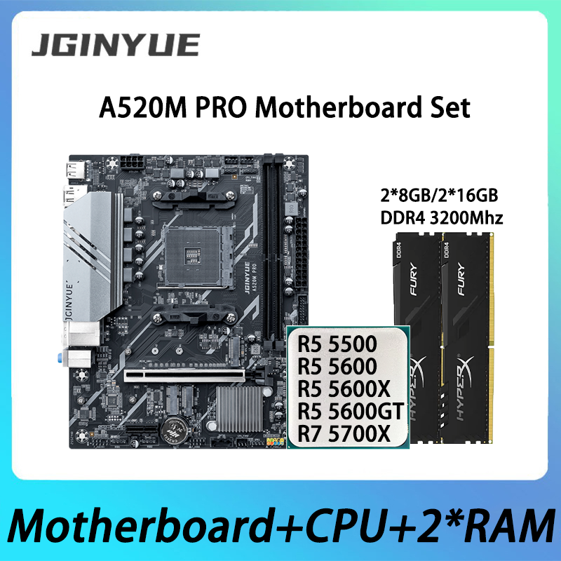 Pc Gaming Video - Kit de Placa-Mãe JGINYUE A520M PRO