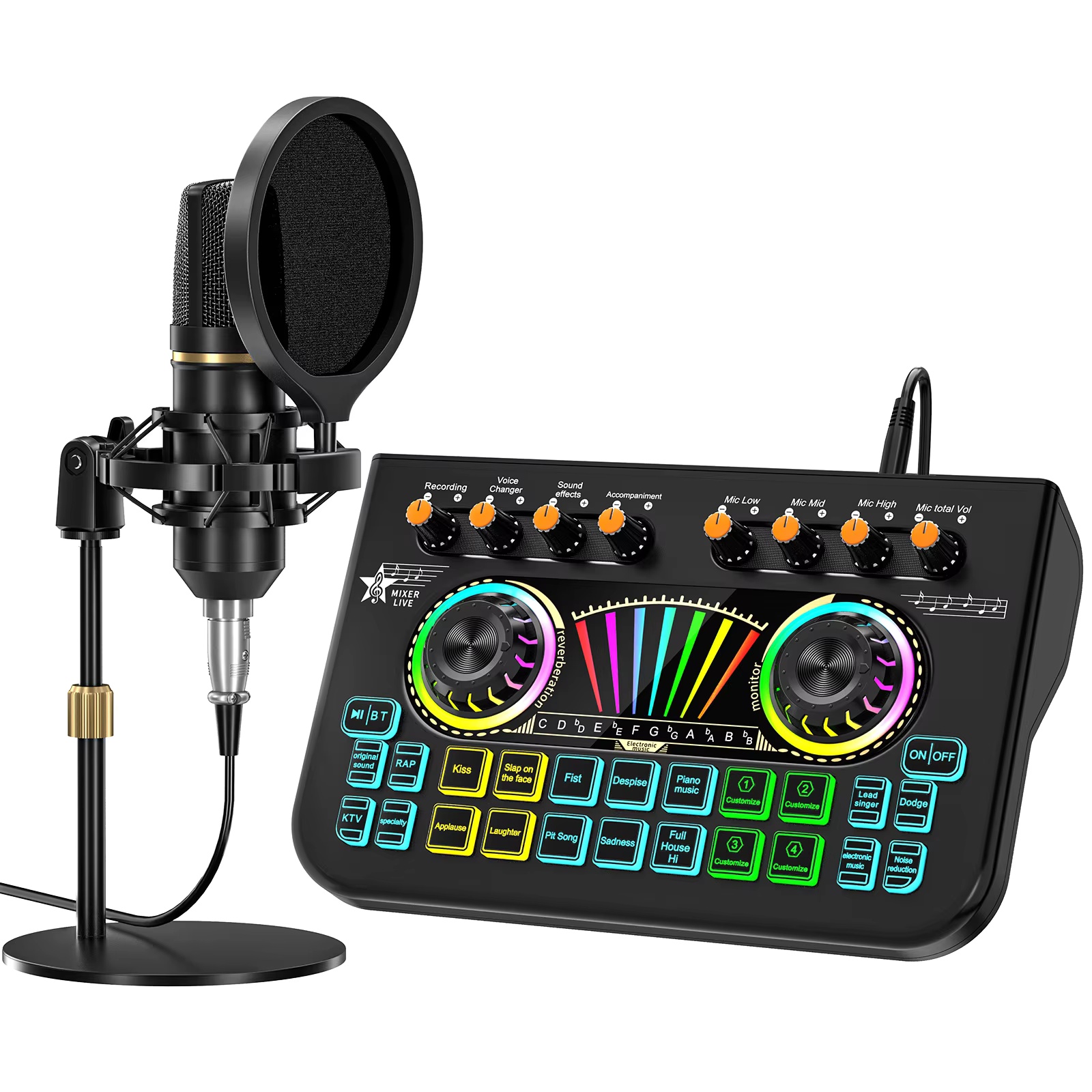 Pc Gaming Youtube - Kit de Microfone para Podcast Tenlamp