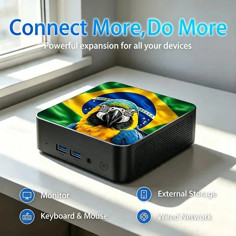 Mini PC Bandeira México Brasil - Pc Gaming New avaliação e preço
