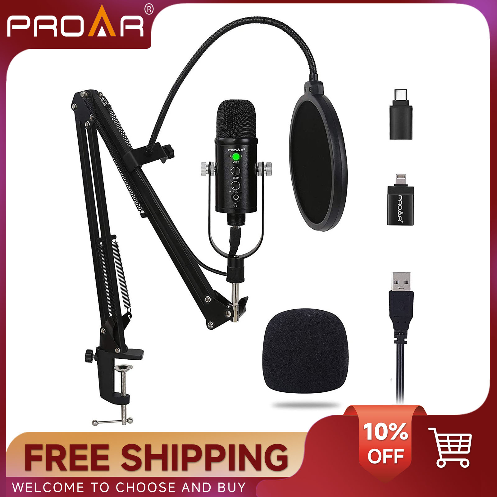 Microfone condensador usb bm86 - Pc Gaming Youtube avaliação e preço
