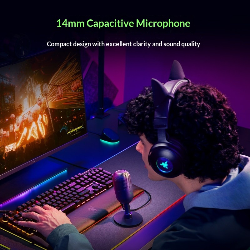 Microfone Condensador USB Raze - Pc Gaming Video avaliação e preço