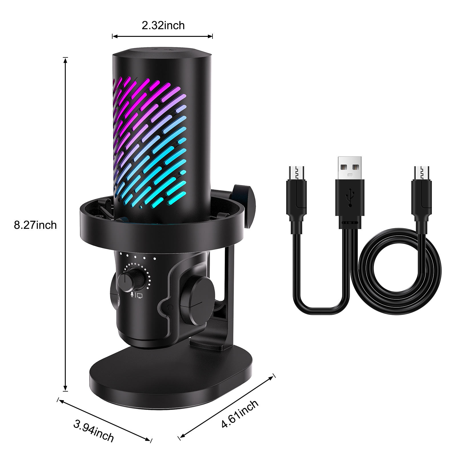 Microfone de streaming USB Ten - Pc Gaming Youtube avaliação e preço