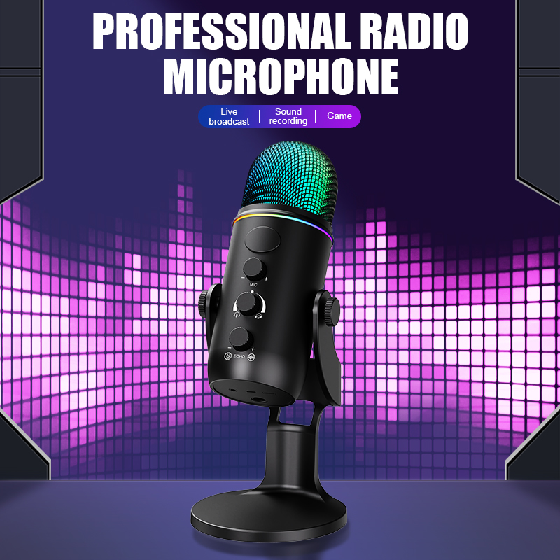 Microfone Gamer USB RGB, Conde - Pc Gaming Youtube avaliação e preço