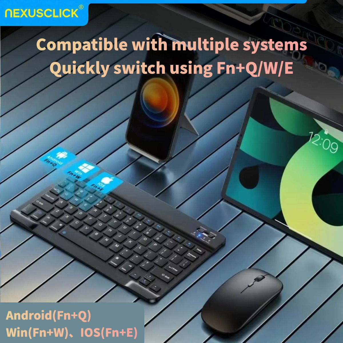 Teclado Bluetooth Sem Fio Nexu - Pc Gaming Samsung avaliação e preço